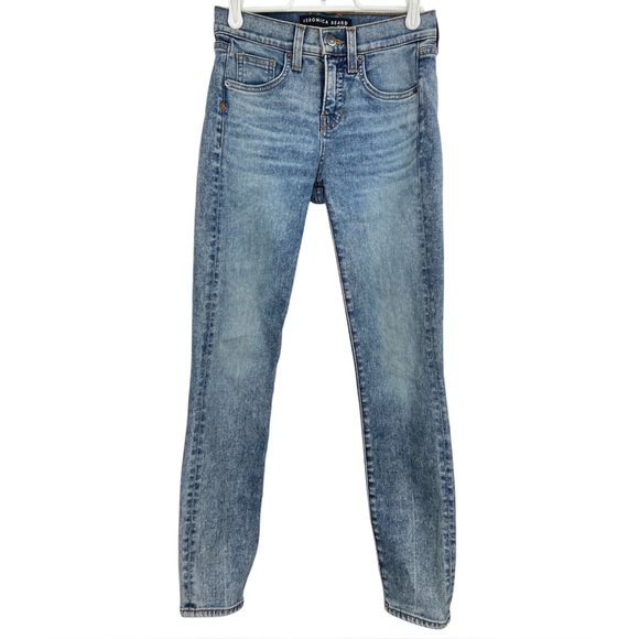Veronica Beard Emma Skinny Mid Rise Blue Mist Wash 23 000 - Picture 1 of 7